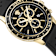 Versace Sport Chrono Black Dial Leather Watch