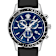 Versace Sport Chrono Blue Dial Leather Watch