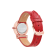 Ferragamo Gancini Red Leather Strap Watch
