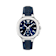 V-Chrono Square Blue Dial Leather Strap Watch