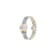 Gancini Twisted Mother of Pearl Dial Two-tone Stainless Steel Watch