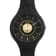 Versus Versace Fire Island Lion Black Silicone Strap Watch
