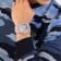 The $keleton Crystal Automatic Silver Skeleton Dial Watch