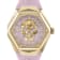 The $kull Spikes Pink Dial Silicone Watch