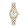 V-Code Silver Tone Dial Two-tone Stainless Steel Bracelet Watch