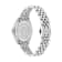V-Code Silver Tone Dial Stainless Steel Bracelet Watch