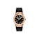 Ferragamo Sapphire Logo Black Matte Dial Recycled PU Watch
