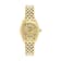 V-Code Gold Tone Dial Yellow Stainless Steel Bracelet Watch