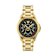 V-Galaxy Moonphase Black Dial Yellow Stainless Steel Bracelet Watch