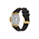 Greca Reaction Black Dial Silicone Strap Watch