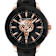 City Rush IP Rose Case Silicone Strap Watch