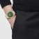 Versace Chrono Master Mens Watch Two Tone Case Green Guilloché Dial Two
Tone Bracelet