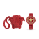 Medusa Pop Red Dial Silicone Watch
