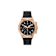 Ferragamo Sport Chrono Black Dial Silicone Strap Watch