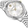 Versace Hellenyium Silver Tone Sunray Dial Bracelet Watch
