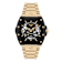 The $keleton 2.0 Black Skeleton Dial Yellow Stainless Steel Automatic Watch