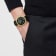 Versace Anteo IP Yellow Case Leather Watch