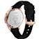 City Rush IP Rose Case Silicone Strap Watch