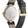 Opium Black Dial Leather Strap Watch