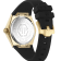 The $kull Spikes Black Dial Silicone Watch
