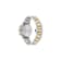Ferragamo Sport Chrono Green Dial Two-tone Stainless Steel Bracelet Watch