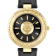 Opium Black Dial Leather Strap Watch