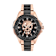 The $kull Black Dial Two-tone Stainless Steel Bracelet Watch