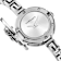 Medusa Secret Silver Tone Sunray Dial Bracelet Watch