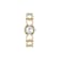 Double Gancini Silver Tone Dial Yellow Stainless Steel Diamond Watch