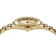 V-Code Gold Tone Dial Yellow Stainless Steel Bracelet Watch