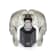 Philipp Plein The $keleton White Dial White Bezel Black Silicone Strap Watch