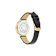 Greca Fortuna Black Dial Leather Strap Watch