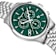 Ferragamo Duo Chrono Green Dial Stainless Steel Bracelet Watch