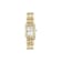 Ferragamo Asymetrique Silver Tone Yellow Stainless Steel Bracelet Watch