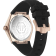 The $kull Spikes Black Dial Silicone Strap Watch