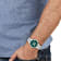 Ferragamo Duo Chrono Green Dial Stainless Steel Bracelet Watch