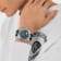 Rampage Stainless Steel Case Silicone Strap Watch