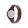 V-Dome Aluminum Bracelet Burgundy Dial Watch