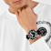 Urban Pulse Black Dial Silicone Strap Watch
