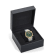 Greca Logo Mens Watch Two Tone Case Green Guilloché Dial Two Tone Bracelet