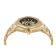 The $kull Spikes IP Yellow Bracelet Watch