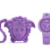 Medusa Pop Womens Watch Purple Case Purple Matte Dial Silicone Strap