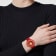 Medusa Pop Red Dial Silicone Watch