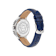 V-Chrono Square Blue Dial Leather Strap Watch