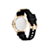 Plein Majesty Black Dial Silicone Strap Crystal Watch