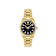 Versace Millenyium Black Dial Yellow Stainless Steel Bracelet Watch