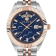 Date Superlative Blue Dial Crystal Watch