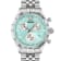 Hellenyium Chrono Petite Blue Bezel Stainless Steel Bracelet Watch