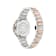 V-Chrono Square Rose Dial Two-tone Stainless Steel Bracelet Watch