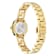 Greca Goddess White MOP Dial Yellow Stainless Steel Bracelet Watch